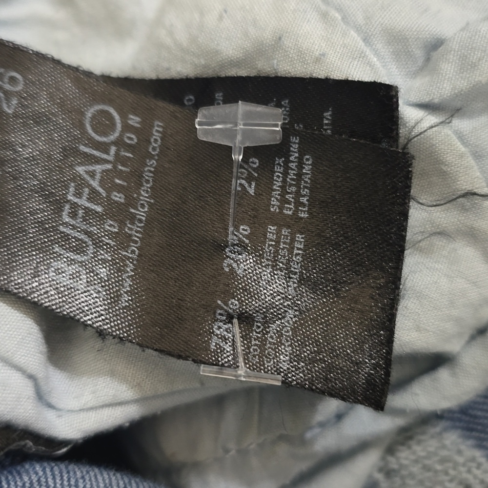 Buffalo David Bitton Jeans Womens Size 2 Blue Distressed Embellished Details - Picture 13 of 16